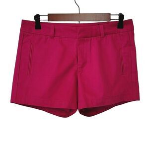 Stylus Bright Raspberry Twill Cotton Shorts Size 6 NWOT